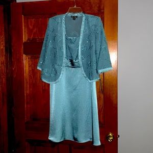 Dana Kay formal women’s dress and jacket set, brand new with tags.